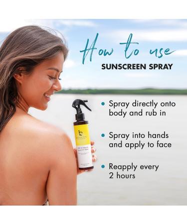 SPF 30 Mineral Sunscreen Spray for Sensitive Skin - Reef Safe, Kids, Toddler, Baby Sunscreen - Vanilla Coconut Suntan Lotion - Buy Online on GoSupps.com