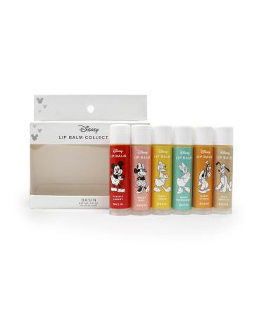 Basin Disney Mickey Mouse & Friends Lip Balm Collection | 6 Pack Classic Flavors (Cherry Mint Lemon Peppermint Citrus Vanilla) | Organic Clean Beauty Official Disney Made in USA Mickey & Friends - Buy Online on GoSupps.com