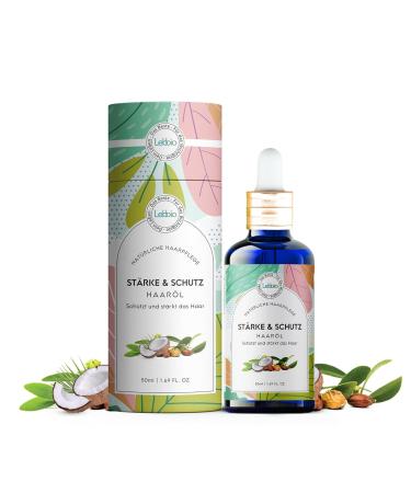 Lebbio Force & Schutz Hair Oil - 50 ml - 100% Natural - Scalp and Hair Strengthening Oil for Healthy Hair Growth - Stimulates Hair Growth - Cure