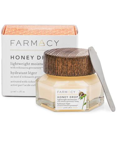 Farmacy Honey Drop Lightweight Moisturizing Cream - Natural Hydrating Face Moisturizer Natural Honey Flavor 1.7 Fl Oz (Pack of 1)