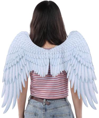 Bnineteenteam Large White Children's Angel Wings - Halloween Cosplay Costume Props for Boys and Girls - Buy Online on GoSupps.com