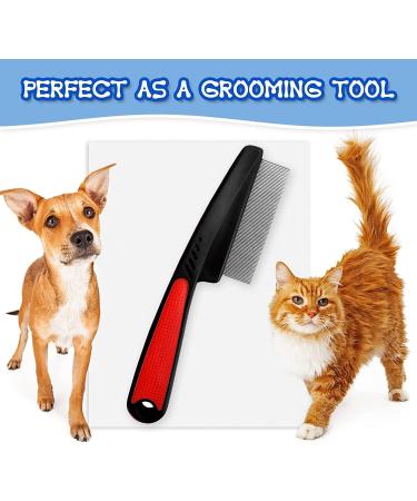 BANSHAN Flea Comb - Effective Grooming Tool for Cats, Dogs, and Rabbits | Removes Fleas, Nits, Ticks, and Biting Pests - Buy Online on GoSupps.com