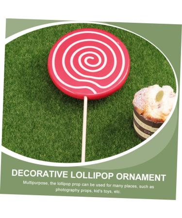 Alipis 8 Pcs Christmas Lollipop Ornaments Giant Lollipop Prop K ds Toys Lollipop Prop Realistic Peg with Hook Food Decor Micro Toys Wedding Decorations Wooden Unique Party Supplies Child - Buy Online on GoSupps.com