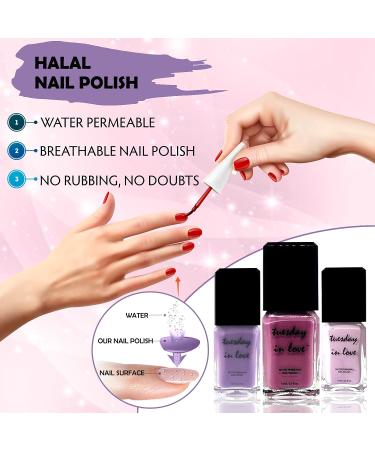 Halal Nail Polish by Tuesday in Love - WUDU & Ablution Permissible, Vegan & Breathable - Fast Drying Cruelty-Free Nail Polish - ISNA Canada Certified (Hold My Hand) - Buy Online on GoSupps.com