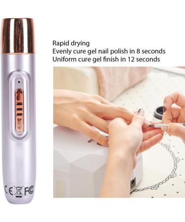 Mini Ultraviolet Nail Lamp Portable Handheld Cordless Nail Dryer USB Rechargeable Small Nail Lamp Portable Gel LED UV Nail Lamp for Nails for Gel Nail DIY Manicure Nail Artv Light Purple - Buy Online on GoSupps.com