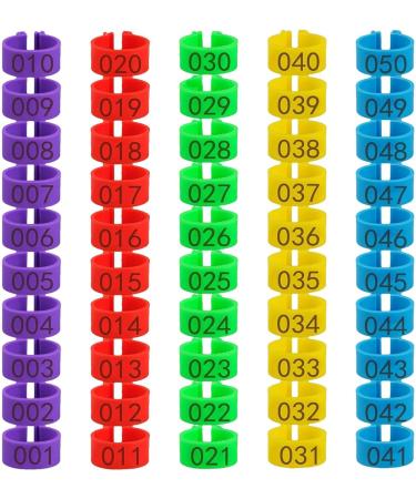 Toseky Chicken Numbered Leg Tags Duck Poultry Leg Labels | Numbered Leg Band Chicken Identification Leg Bands for Chicken Ducks  - Buy Online on GoSupps.com