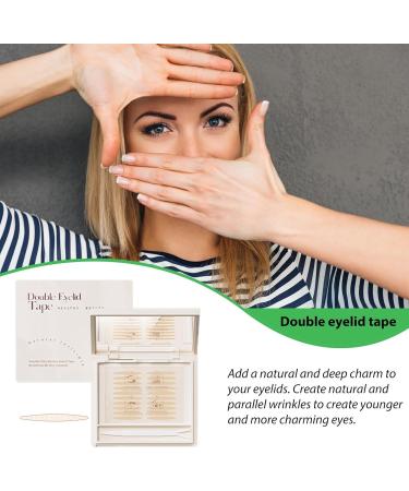 Glue- Invisible Double Eyelid Sticker - Sweatproof Invisible Eyelid Lift Strips - Glue- Waterproof Double Eyelid Tape For Natural And Long-Lasting Effect Eyelid Tape For Uneven Rowces M Olive (120 Stickers) - Buy Online on GoSupps.com