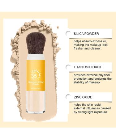 Hogvinnatil Sunscreen for the face sun powder for sensitive skin longlasting oilfree matte transparent travel size mineral cosmetics for makeup and for hair - Buy Online on GoSupps.com
