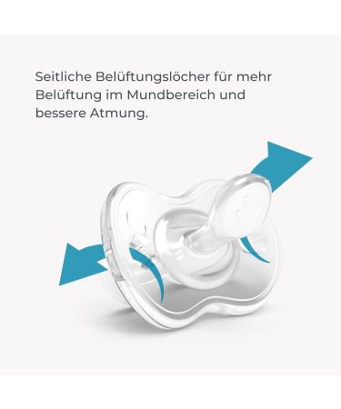 Nuvita 7052 Orthosoft Light Rullners - 100% Silicone with Orthodontic Suction Wart 0m+ & Self-Sterilizing Cover - Pink/Transparent | International Shipping - Buy Online on GoSupps.com