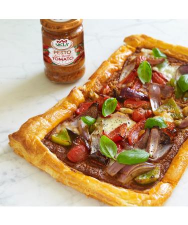 Sacla' Sun-Dried Tomato Pesto 190g (12) - Buy Online on GoSupps.com