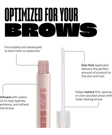Babe Original Babe Brow Amplifying Serum - Fuller & Thicker Looking Eyebrows Brow Enhancing Serum with Castor Oil Biotin Repairing Amino Acids | 3mL 4-month Supply - Buy Online on GoSupps.com