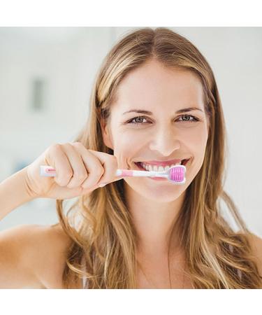 Soft Toothbrush for Adults | Interchangeable Double Head Design | Non-Slip Handle | Wobblo Cherry Blossom Powder - Buy Online on GoSupps.com