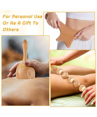 Buy Billy Wooden Massage Mugs for Neck & Back - Gua Sha Tool for Anti-Cellulite & Lymphatic Drainage - Buy Online on GoSupps.com