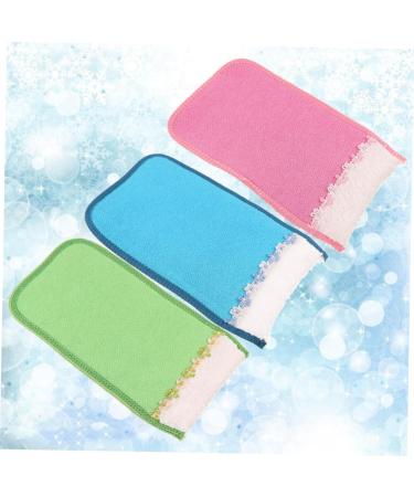FRCOLOR 3pcs Shower Mittens & Bath Brush Gloves - Eco-Friendly Rayon in Earth Tones (Blush Medium) for Spa-Like Experience | International Shipping Available - Buy Online on GoSupps.com