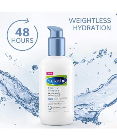 Cetaphil Replenishing Body Lotion - Sheer Hydration 8 fl oz | Best Moisturizer for Dry Skin - Buy Online on GoSupps.com