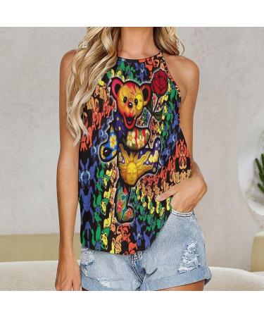 Women's Summer Tank Top - Sleeveless Casual Vest with Funny Patterns, Colorful Design - X-Large - Buy Online on GoSupps.com