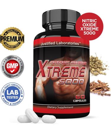 Buy 3 Pack Nitric Oxide Xtreme 5000 - Advanced Men's Health Formula | 60 Capsules | Fast International Shipping - Buy Online on GoSupps.com