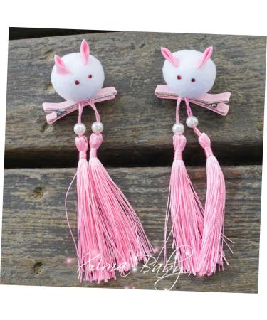 ibasenice 1 Pair Poker Tables Colorful Hair Cuffs Wooden+baby+ Clips for Bows Tassel Hairpin Stickers for Adults Hair Barrettes Hair Pin Girls Hairpin Accessories Child Chinese Style - Buy Online on GoSupps.com