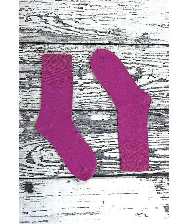 ZRWASKA Diabetic Socks For Women Wide Honey Comb top soft cuff Ankle Oedema friendly Non-Elastic Grip for Swollen feet Leg Non-Binding Circulatory Neuropathy Socks 4-8 (Pack 6) 4-8 Pink (6 Pairs) - Buy Online on GoSupps.com