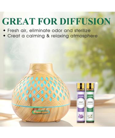 Aoruilia 6 x 10ml Floral Essential Oils Set 100% Pure Essential Oil for Diffuser for Home Fragrance Aromatherapy Perfume Candle Making - Rose Lavender Jasmine Lily of The Valley Peony Violet Floral 60 ml (Pack of 1) - Buy Online on GoSupps.com