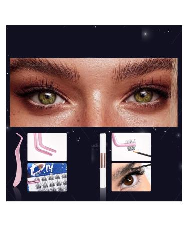 Premium Reusable False Eyelashes Set & Mascara Eyelash Glue for Beginners - 12 Pairs - Buy Online on GoSupps.com