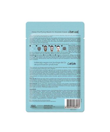Purederm Charcoal Facial Mask (10 Pack) - Hydrating Bubble Face Sheet Mask with Rich Collagen and Botanical Extracts for Illuminating Skin - Charcoal Infused, 10 Count - Buy Online on GoSupps.com