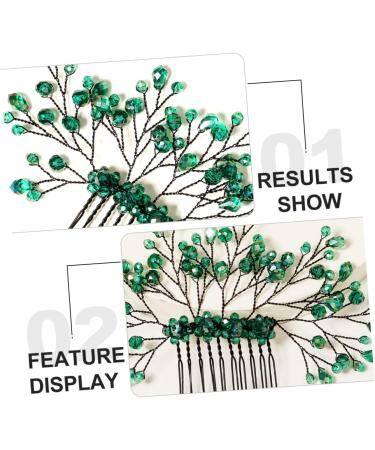 Mikinona Green Branches and Leaves Hair Comb Leaf Comb Hairpin Wedding Comb Hairpin Wedding Crystal Hair Decor Wedding Headdress Crystal Leaf Headdress Crystal Comb Hairpin Leaf Hair Comb - Buy Online on GoSupps.com