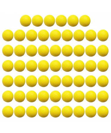 Practice Foam Golf Balls,Smartlife15 Soft Sponge Golf Balls, Indoor Outdoor Golf Balls for Training Yellow,60pcs