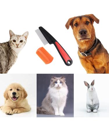 DAWRIS 2 Pcs Pet Grooming Dematting Comb Flea Comb for Dogs and Cats to Remove Fleas Remove Loose Undercoat Knots Mats and Tangled Hair - Buy Online on GoSupps.com