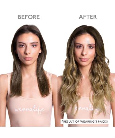 Buy If-alife Real Hair Tape Extensions - 20Pcs 50g 40cm Ombr Walnut Brown to Ash Brown & Blonde - Silky Straight Invisible Skin Weft | International Shipping Available - Buy Online on GoSupps.com