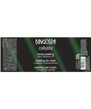 Cleansing Body Scrub with Cinnamon Oil - 600g BINGOSPA | Exfoliating & Nourishing for All Skin Types - International Shipping Available - Buy Online on GoSupps.com