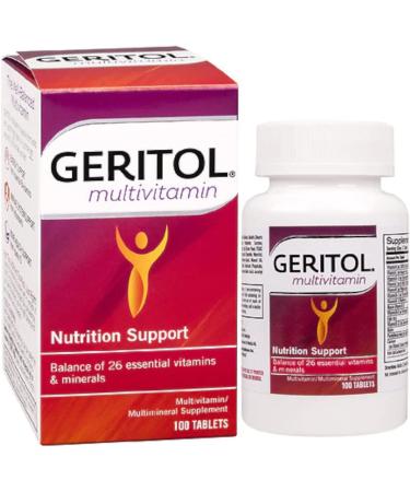 Geritol Complete Tablets - 100 Count Bottle - Energizing Multivitamin Supplement - Buy Online on GoSupps.com