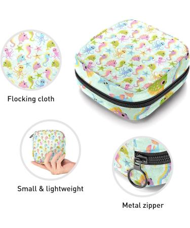 GIAPB Period Bag Sanitary Napkin Storage Bag Period Pouch Travel Makeup Bag Cartoon Starfish and Fish Color2490 - Buy Online on GoSupps.com