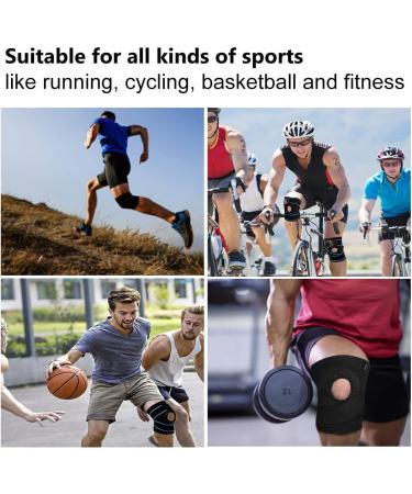 Adjustable Knee Brace for Arthritis, ACL, Meniscus Tear - Open-Patella Stabilizer for Sports Injury Rehabilitation - Black - Buy Online on GoSupps.com