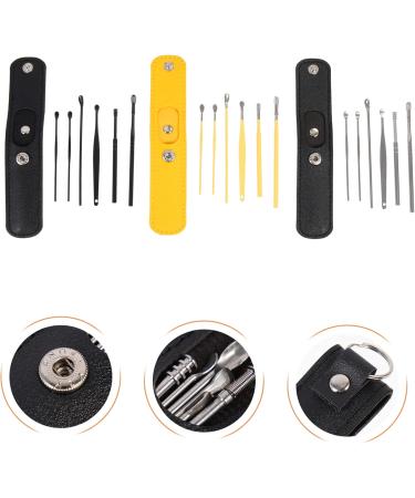 FRCOLOR 12 Sets Ear Pick Cleaner Kit - Stainless Steel Ear Wax Remover & Earpick Portable Assorted Colors - Buy Online on GoSupps.com