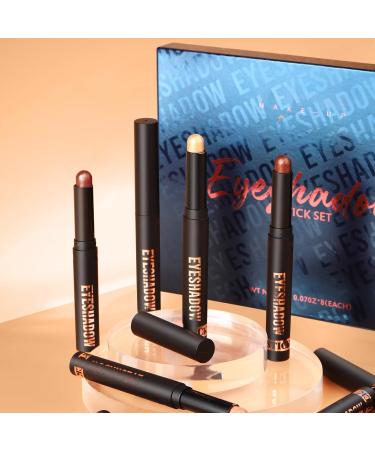  Erinde Erinde Cream Eyeshadow Pencil Metallic Matte Shiny Waterproof Pearl Long Lasting - Buy Online on GoSupps.com