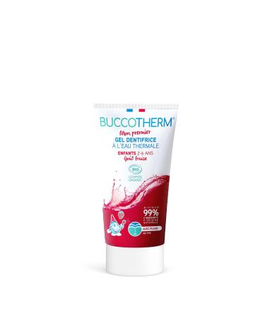 BUCCOTHERM Organic Child Protection Toothpaste Gel 2-6 years Strawberry Flavor 50ml