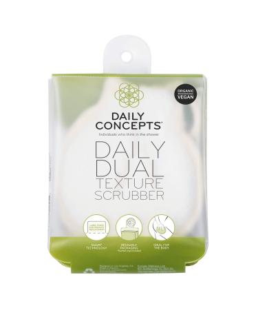 Daily Dual Texture Scrubber - Daily Concepts - Regular texture where you need more exfoliation and soft texture for the more gentle parts of your body