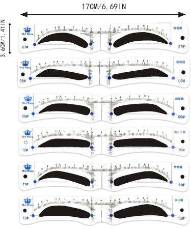 Perfect Eyebrow Stencil Eyebrow Stencils Reusable Easy to Use Men Beginners Makeup Styling Precise Shaping Accessory daily makeup cosmetics - Buy Online on GoSupps.com