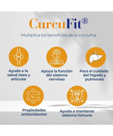 Cien Por Cien Natural CurcuFit 30 vegetable capsules - Buy Online on GoSupps.com