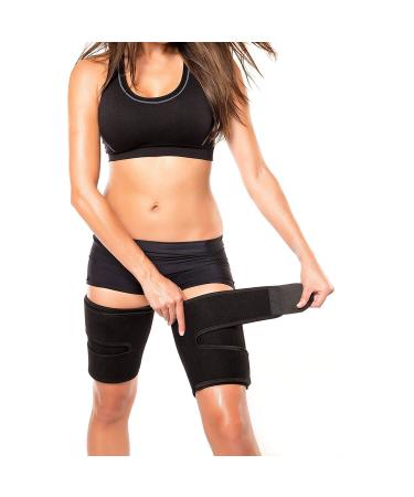 Thigh Trimmer 2-Pack Thigh Wrap for Maximum Sweat and Enhanced Activeness - For Male & Female Small/Medium