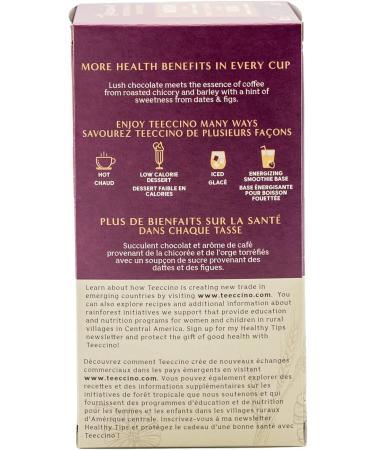 Teeccino Herbal Tea Mocha Rich & Roasted Herbal Tea That s Caffeine Free & Prebiotic for Natural Energy 25 Tea Bags - Buy Online on GoSupps.com