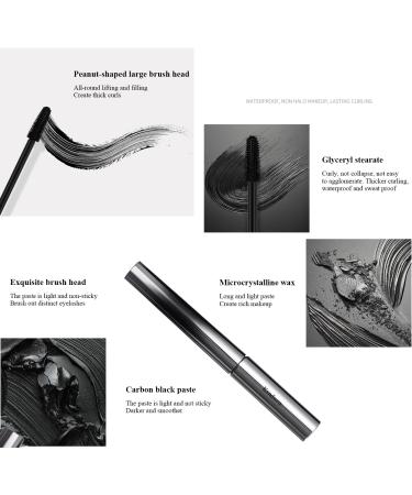 2Pcs Judy Doll Mascara Ksndurn Metal Mascara 3D Curling Eyelash Iron Mascara Eyelash Curler - Water Proof Smudge Proof Long Lasting (Brown) - Buy Online on GoSupps.com