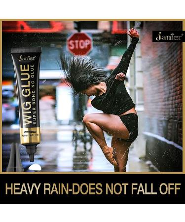 Janier Waterproof Lace Front Wig Glue - Strong Hold Adhesive (2.0fl oz) - Buy Online on GoSupps.com