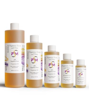 Fragrances Scents and More 24K Egyptian Musk Fragrance Oil - 4 Fl Oz Plastic Bottle (120ml) - Buy Online on GoSupps.com