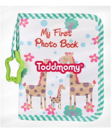 Baby Photo Album - Soft Cloth Infant Book with Giraffe Family | My First Year Memory Album for Newborns & Toddlers | Baby Shower Gift - Buy Online on GoSupps.com
