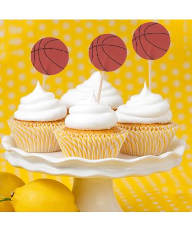 Honbay 48PCS Sports Theme Cupcake Toppers Double Sided Basketball Cupcake Toppers Cake Picks for Birthday Wedding Party Decorations Supplies - Buy Online on GoSupps.com