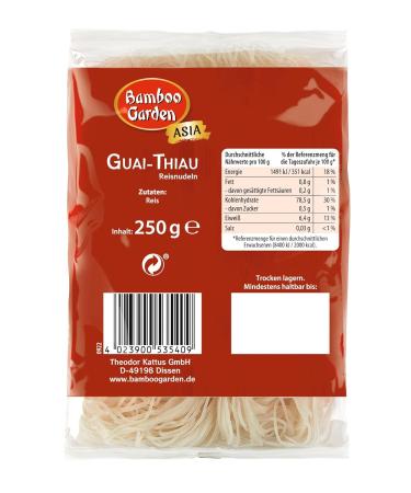 Bamboo Garden Rice Noodles Guai Thiau - 250g (Pack of 2) | Authentic Thai Noodle Dish | International Shipping Available - Buy Online on GoSupps.com