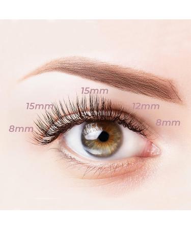 120 Clusters C Curl DIY Eyelash Extension Premade Volume Fans by MAEXUS | Individual Lashes - 0.07C 8mm-16mm MIX BP02BK20D_A - Buy Online on GoSupps.com