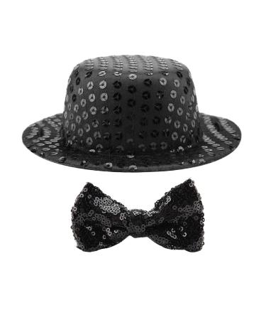 2pcs Dog Top Hat and Bow Tie Costume for Dog Cats Pet Bowtie Hat Set Funny Pet Accessories Party Birthday Wedding Costume